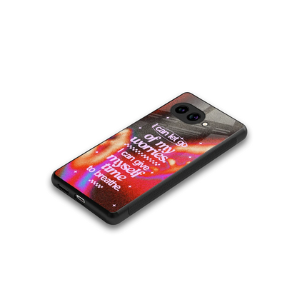 Let Go stylish phone case for google pixel 10a | glossy glass and slim fit