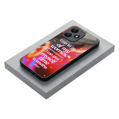Let Go stylish phone case for redmi 12 5g | glossy glass and slim fit
