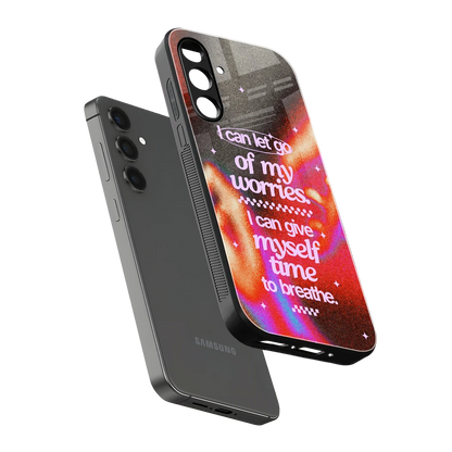Let Go sleek samsung galaxy a16 5g cover with tempered glass back and TPU edges
