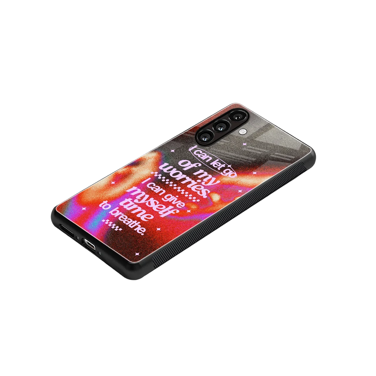 Let Go stylish phone case for samsung galaxy a37 5g | glossy glass and slim fit