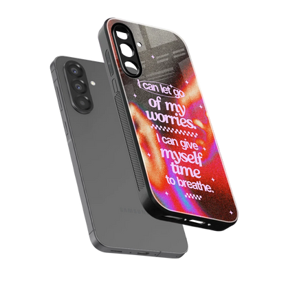Let Go sleek samsung galaxy a37 5g cover with tempered glass back and TPU edges