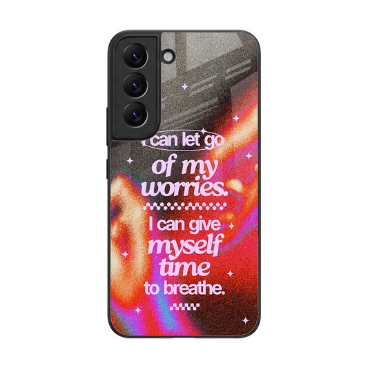 Let Go back phone cover | glass case for samsung galaxy s22