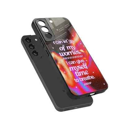 Let Go sleek samsung galaxy s22 cover with tempered glass back and TPU edges