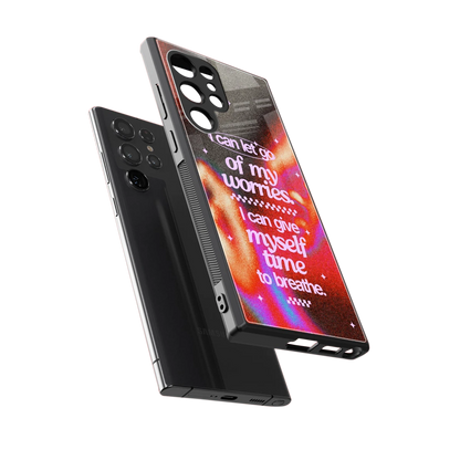 Let Go sleek samsung galaxy s24 ultra cover with tempered glass back and TPU edges
