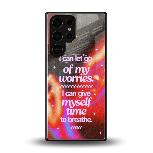 Let Go back phone cover | glass case for samsung galaxy s25 ultra
