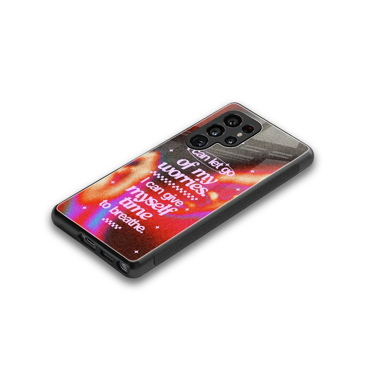 Let Go stylish phone case for samsung galaxy s26 ultra | glossy glass and slim fit