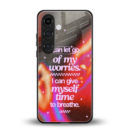 Let Go back phone cover | glass case for samsung galaxy s24