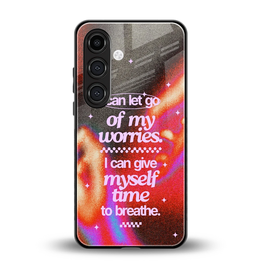 Let Go back phone cover | glass case for samsung galaxy s24 plus