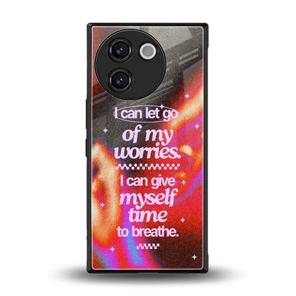 Let Go back phone cover | glass case for vivo v30e