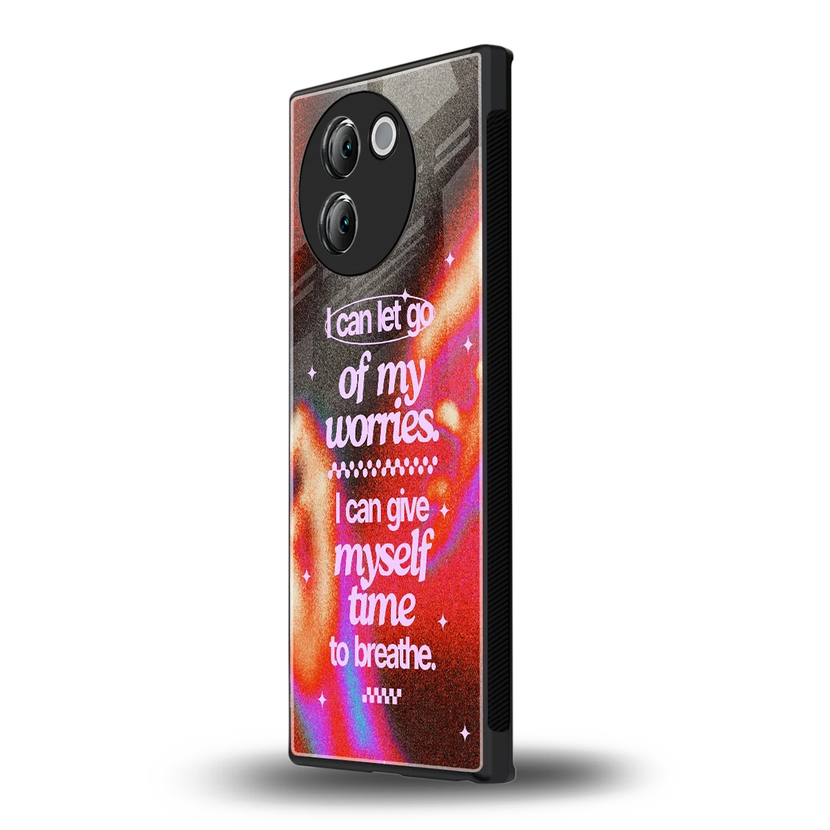 Let Go vivo v30e mobile cover | shockproof glass phone case