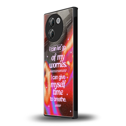 Let Go vivo v30e mobile cover | shockproof glass phone case