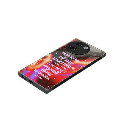 Let Go stylish phone case for vivo v30e | glossy glass and slim fit
