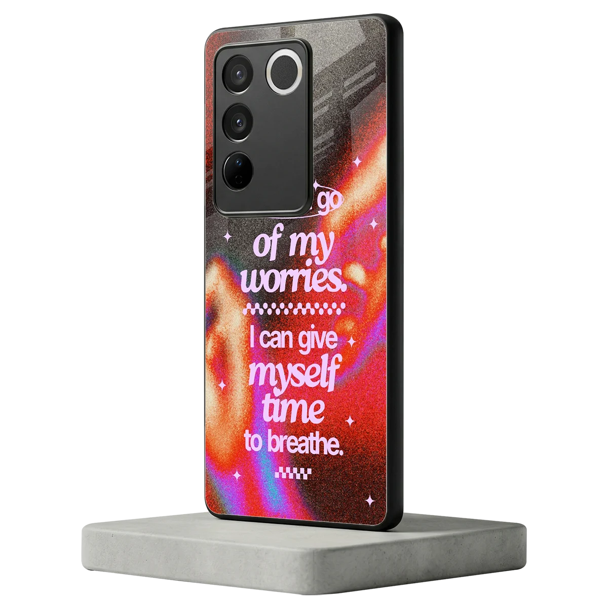Let Go vivo v27 5g mobile cover | shockproof glass phone case