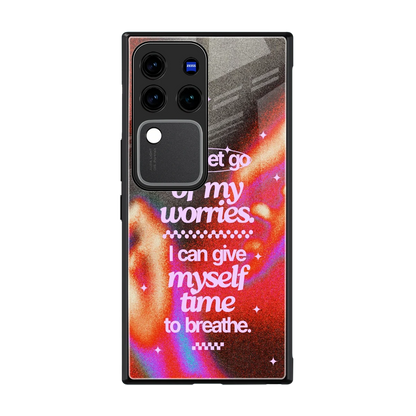 Let Go back phone cover | glass case forvivo v30 pro