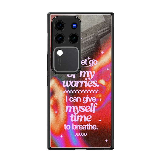 Let Go back phone cover | glass case forvivo v30 pro