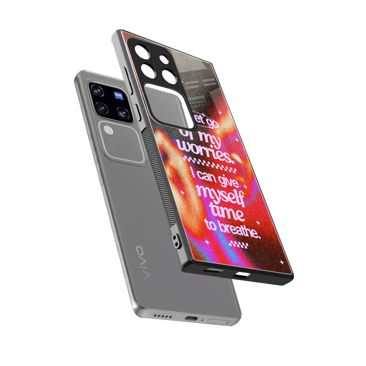 Let Go sleekvivo v30 pro cover with tempered glass back and TPU edges