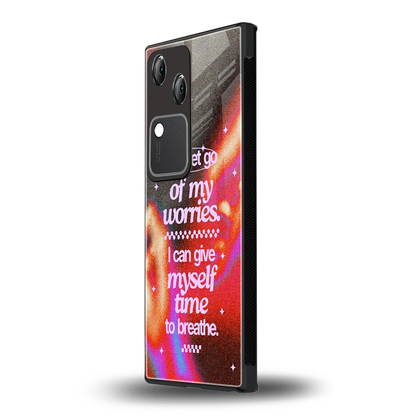 Let Go vivo v30 mobile cover | shockproof glass phone case
