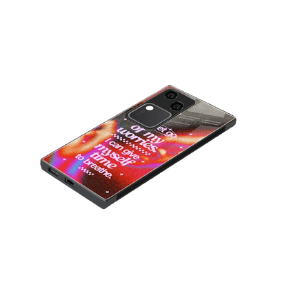 Let Go stylish phone case for vivo v30 | glossy glass and slim fit