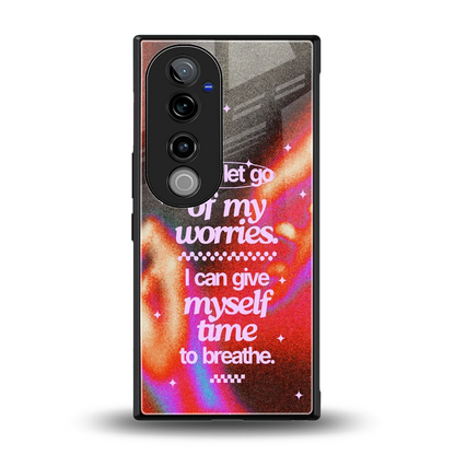 Let Go back phone cover | glass case for vivo v40 pro