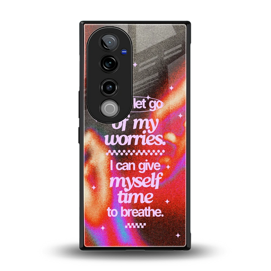Let Go back phone cover | glass case for vivo v40 pro