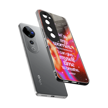 Let Go sleek vivo v40 pro cover with tempered glass back and TPU edges