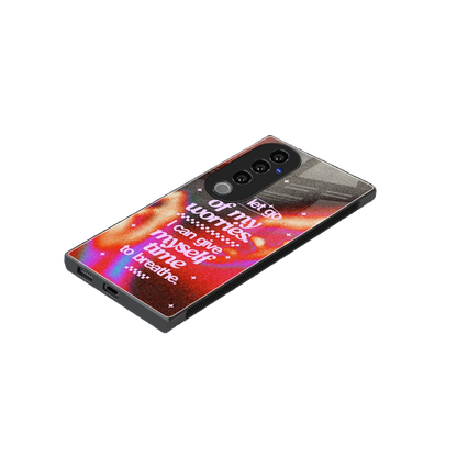 Let Go stylish phone case for vivo v40 pro | glossy glass and slim fit