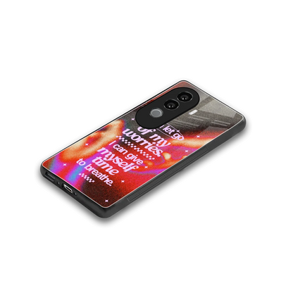 Let Go stylish phone case for vivo v40e | glossy glass and slim fit