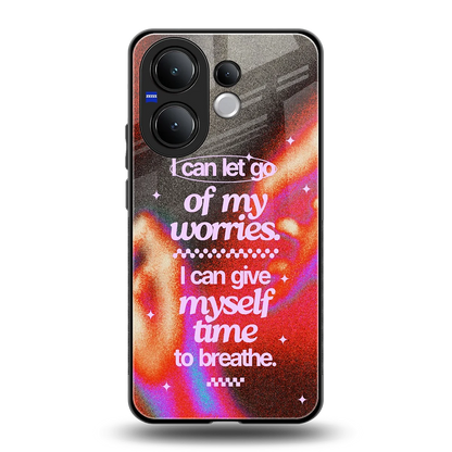 Let Go back phone cover | glass case for vivo v60