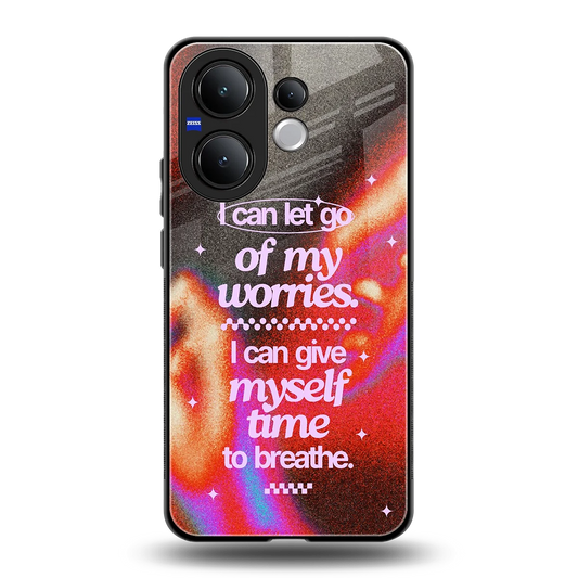 Let Go back phone cover | glass case for vivo v60