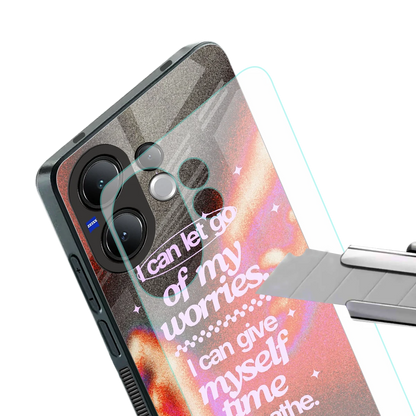 Let Go stylish phone case for vivo v60 | glossy glass and slim fit