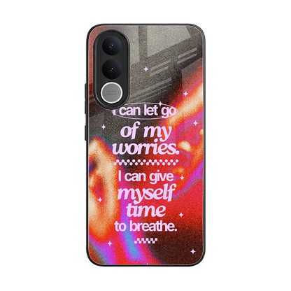 Let Go back phone cover | glass case for vivo v70 fe