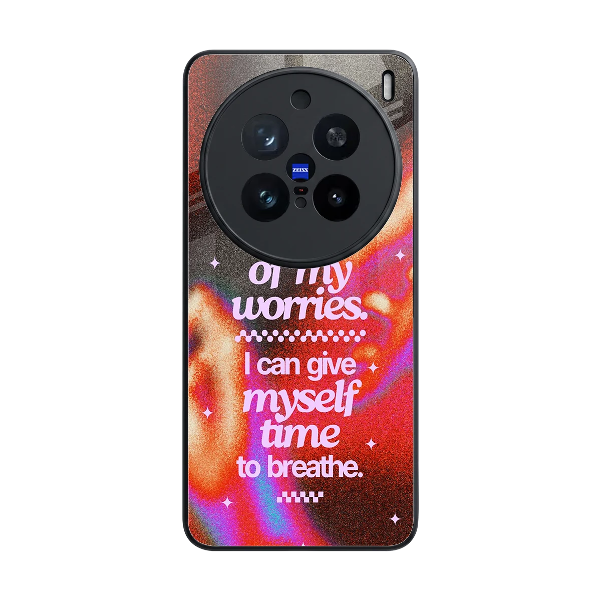 Let Go back phone cover | glass case for vivo x200 pro