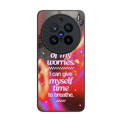 Let Go back phone cover | glass case for vivo x200 pro