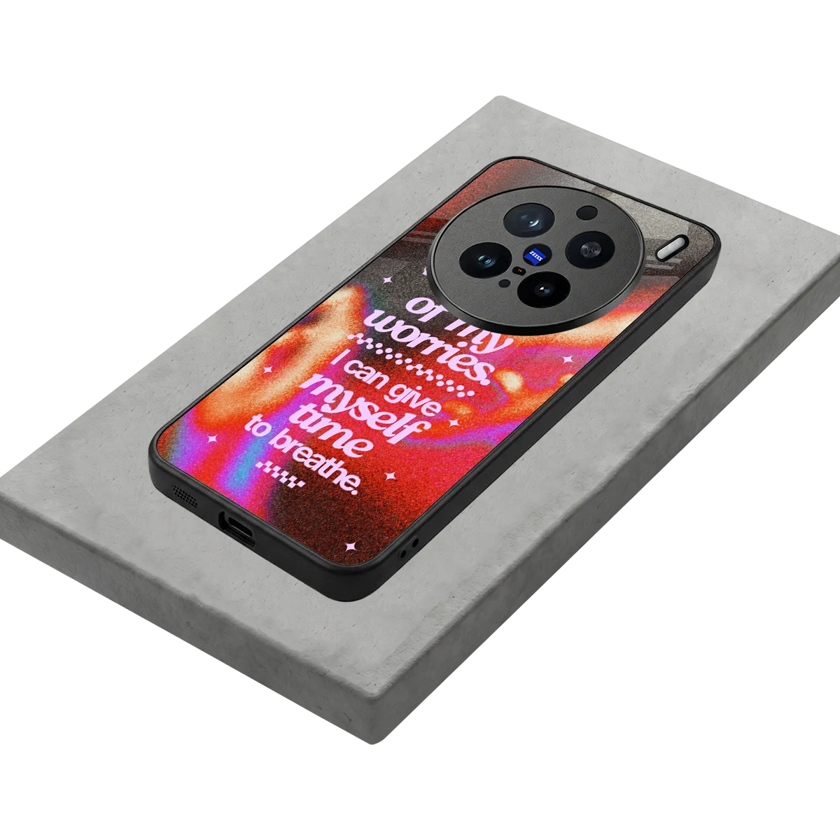 Let Go stylish phone case for vivo x200 pro | glossy glass and slim fit