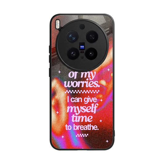 Let Go back phone cover | glass case for vivo x300 pro