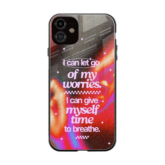 Let Go back phone cover | glass case for iphone 12