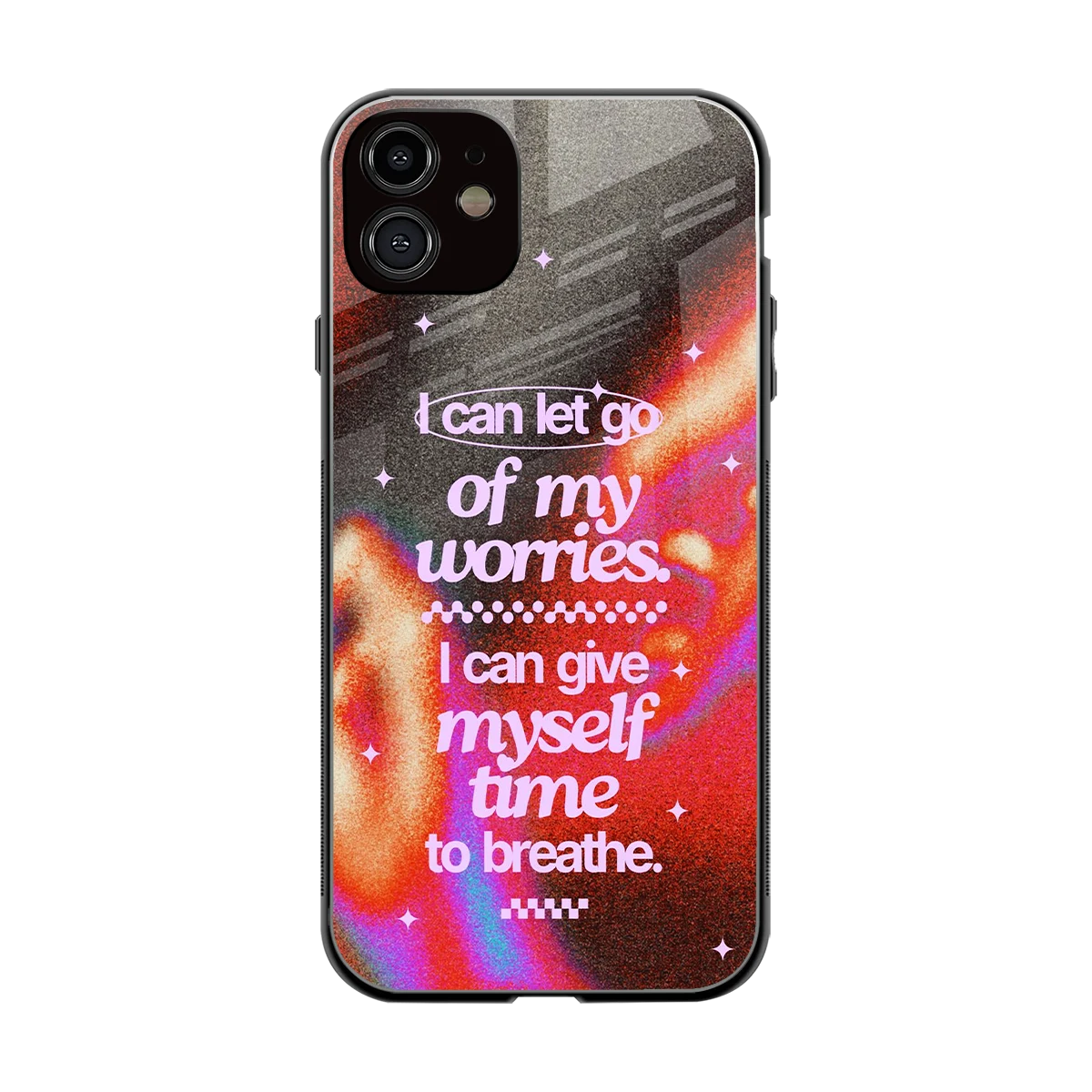 Let Go back phone cover | glass case for iphone 11