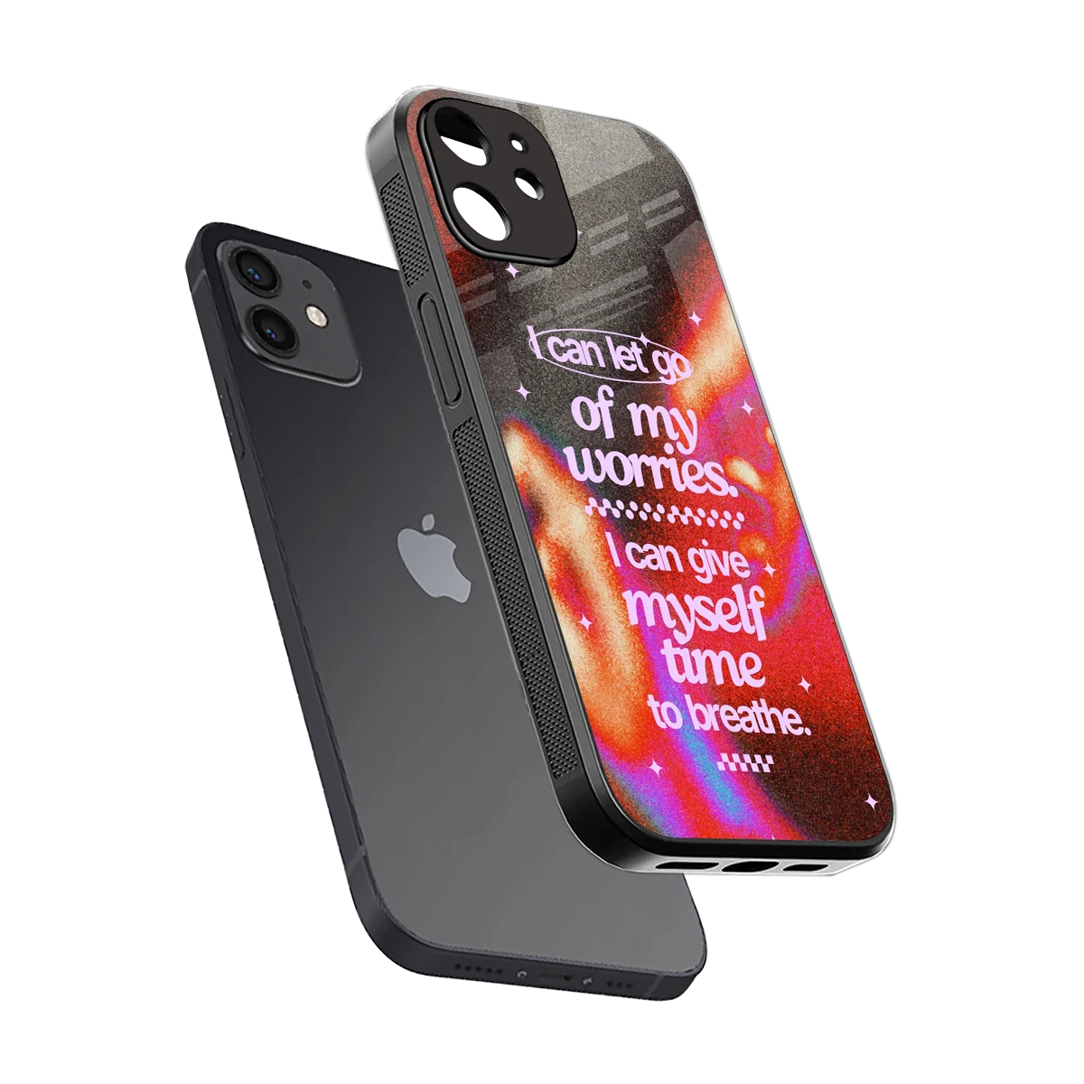 Let Go sleek iphone 11 cover with tempered glass back and TPU edges