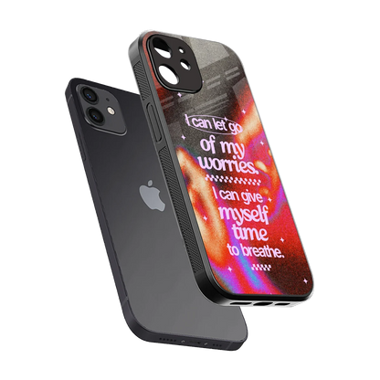 Let Go sleek iphone 11 cover with tempered glass back and TPU edges