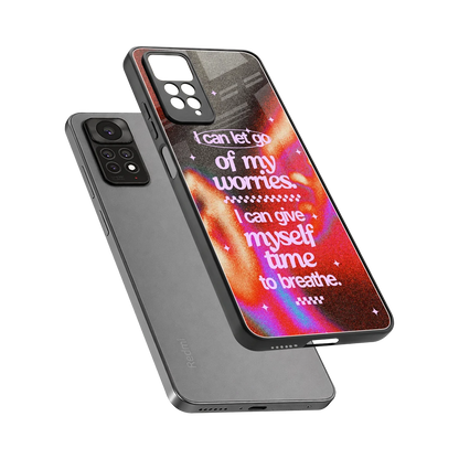 Let Go sleek redmi note 11 pro cover with tempered glass back and TPU edges