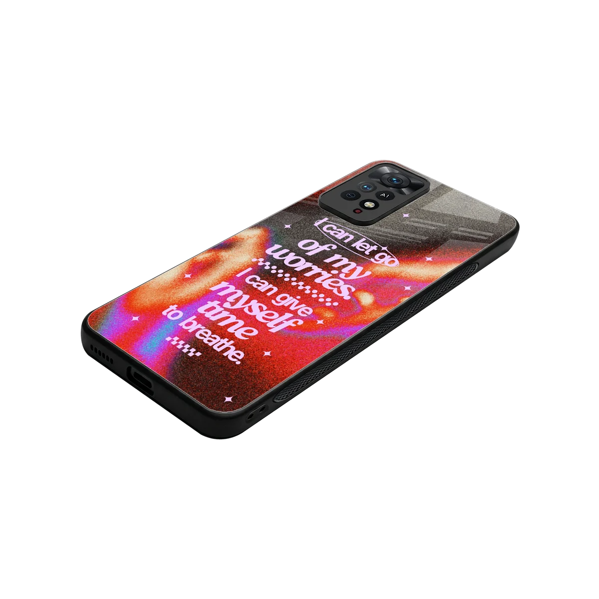 Let Go stylish phone case for redmi note 11 pro | glossy glass and slim fit