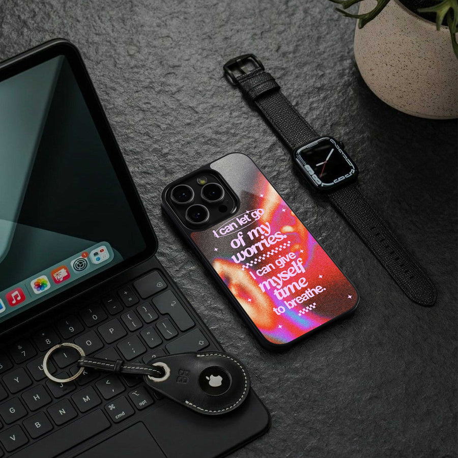 Let Go Phone Case for Iphone 15 Pro Max | Glass Case