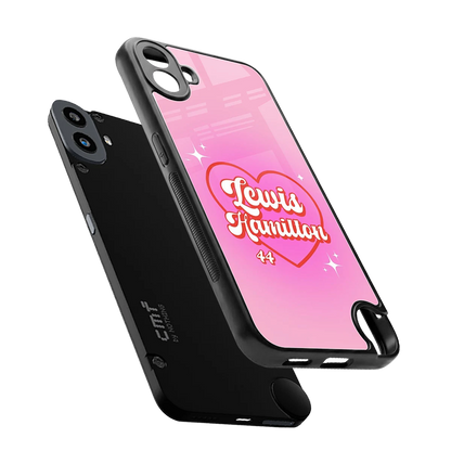 Lewis Hamilton sleek cmf nothing phone 1 cover with tempered glass back and TPU edges