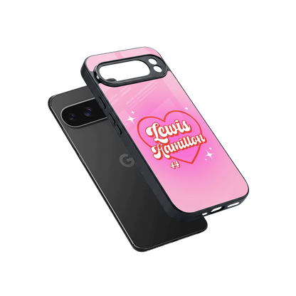 Lewis Hamilton sleek google pixel 10 pro xl cover with tempered glass back and TPU edges