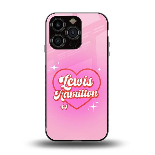 Lewis Hamilton back phone cover | glass case for iphone 13 pro