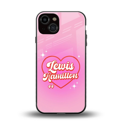 Lewis Hamilton back phone cover | glass case for iphone 14