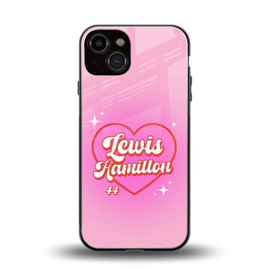 Lewis Hamilton back phone cover | glass case for iphone 14