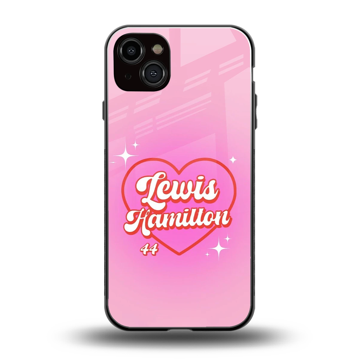 Lewis Hamilton back phone cover | glass case for iphone 15 plus