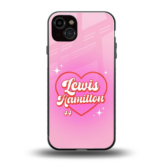 Lewis Hamilton back phone cover | glass case for iphone 14 plus