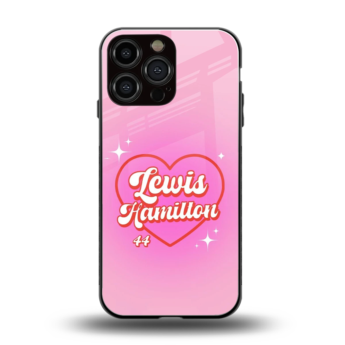 Lewis Hamilton back phone cover | glass case for iphone 15 pro max